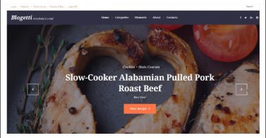 Blogetti - WordPress Theme for Recipe Magazines